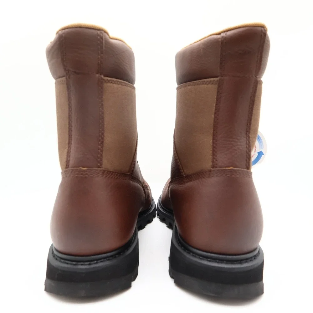 Carhartt Work Boots Mens 13 M Brown Leather Waterproof 8